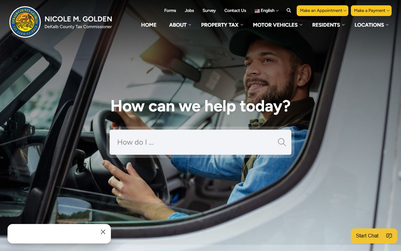 DeKalb County Tax Commissioner website for Brookhaven property taxes