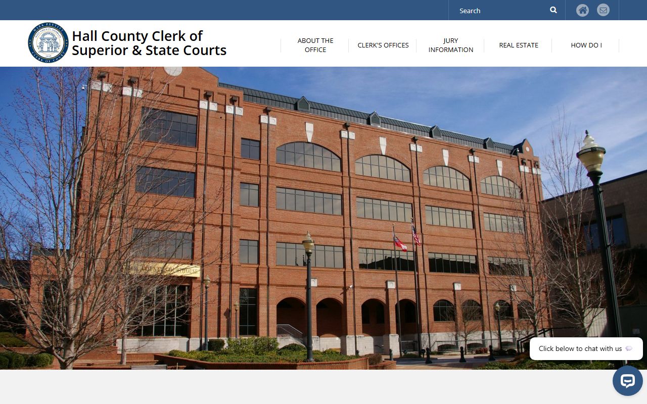 Hall County Clerk of Court website