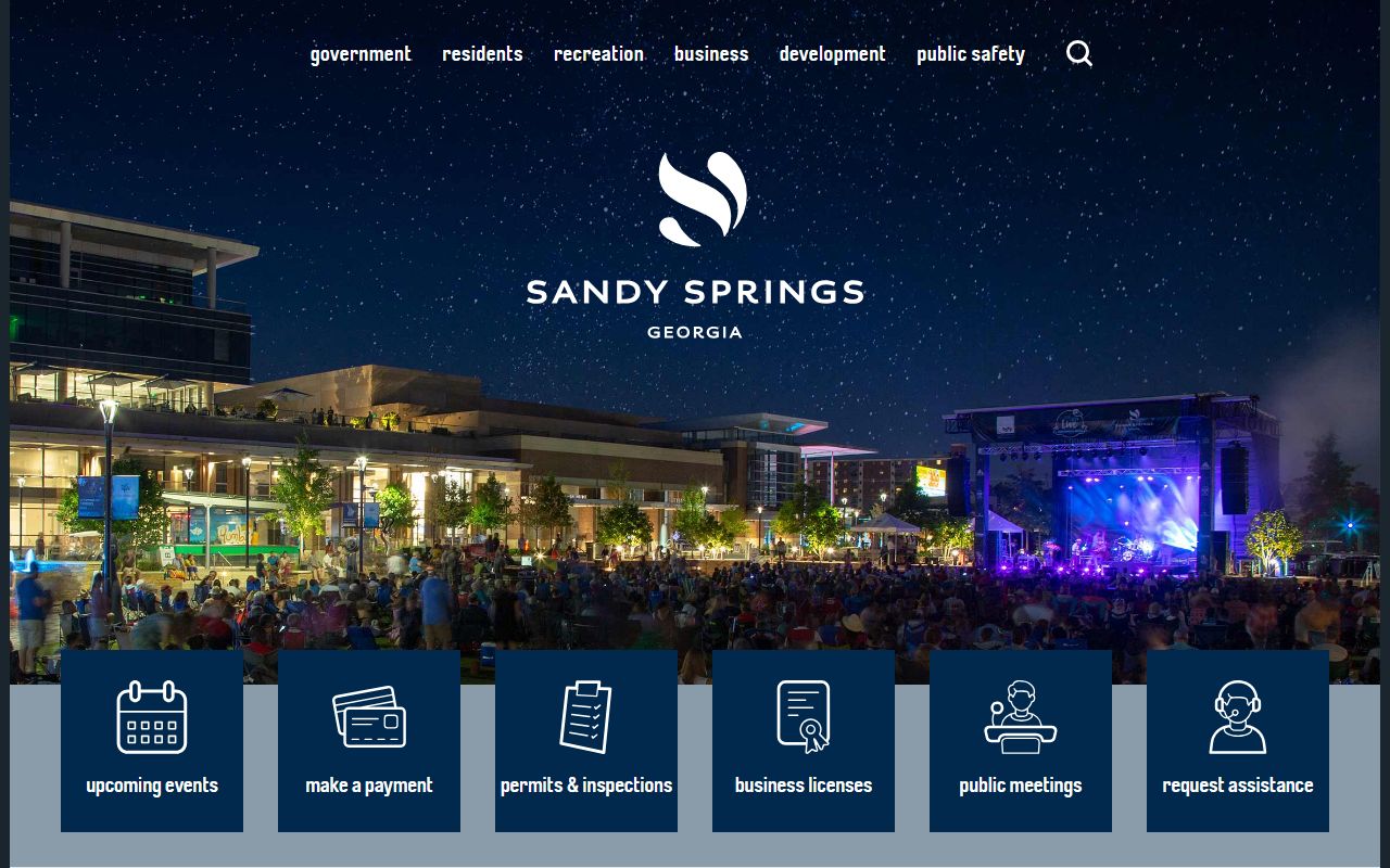 City of Sandy Springs official website