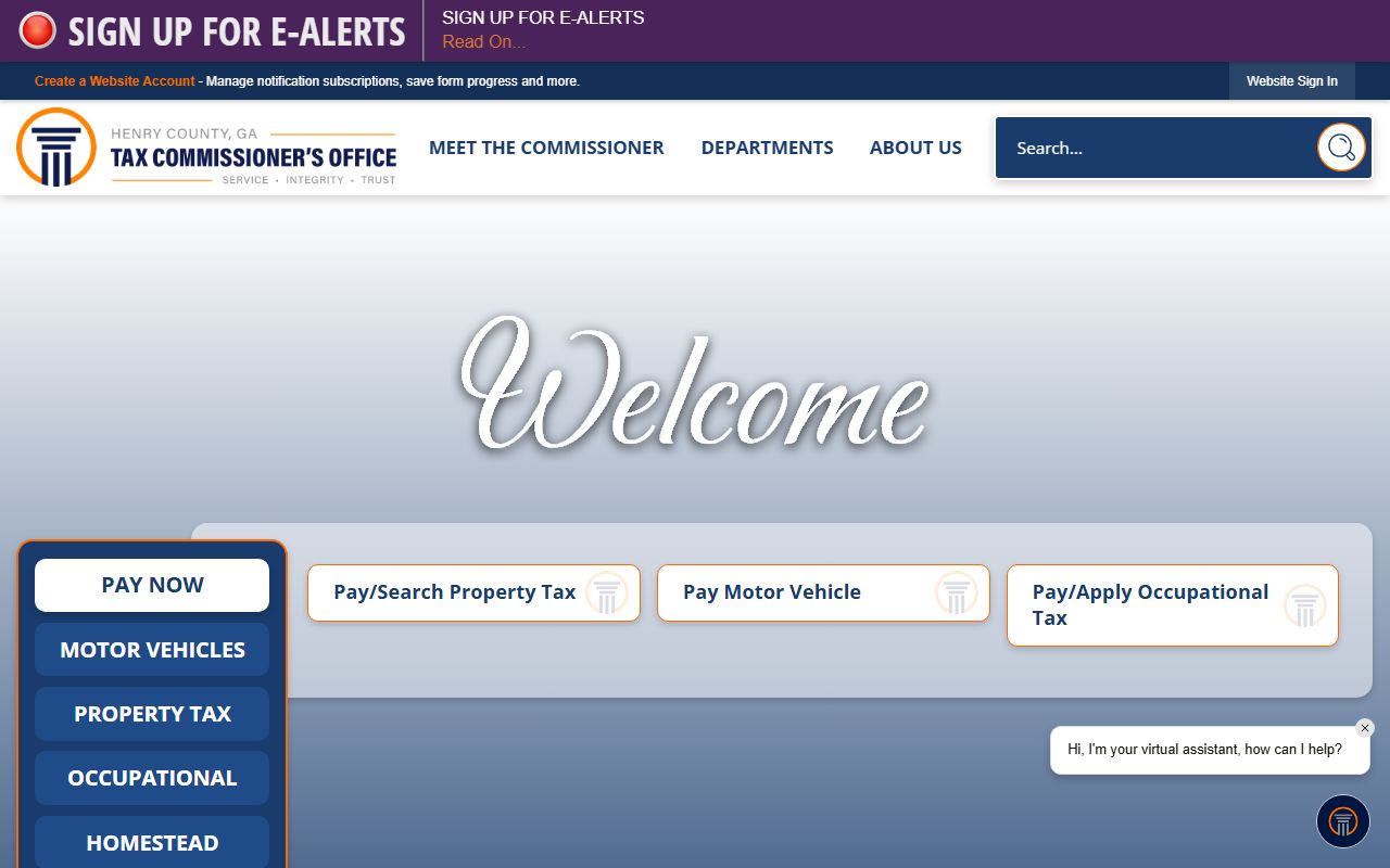 Henry County Tax Commissioner website